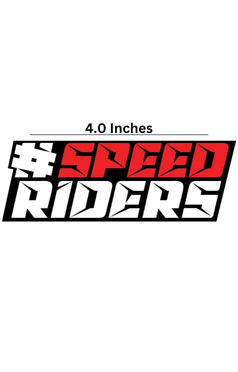 #Speed Riders Universal Sticker | Printed In Premium Gloss Vinyl With FPF(Fade Protection Film), Water Proof, Precut Sticker, Pack Of 1